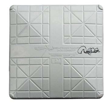  Derek Jeter Game Used and Signed Base from 2014 Final Yankee Homestand (MLB Authenticated)